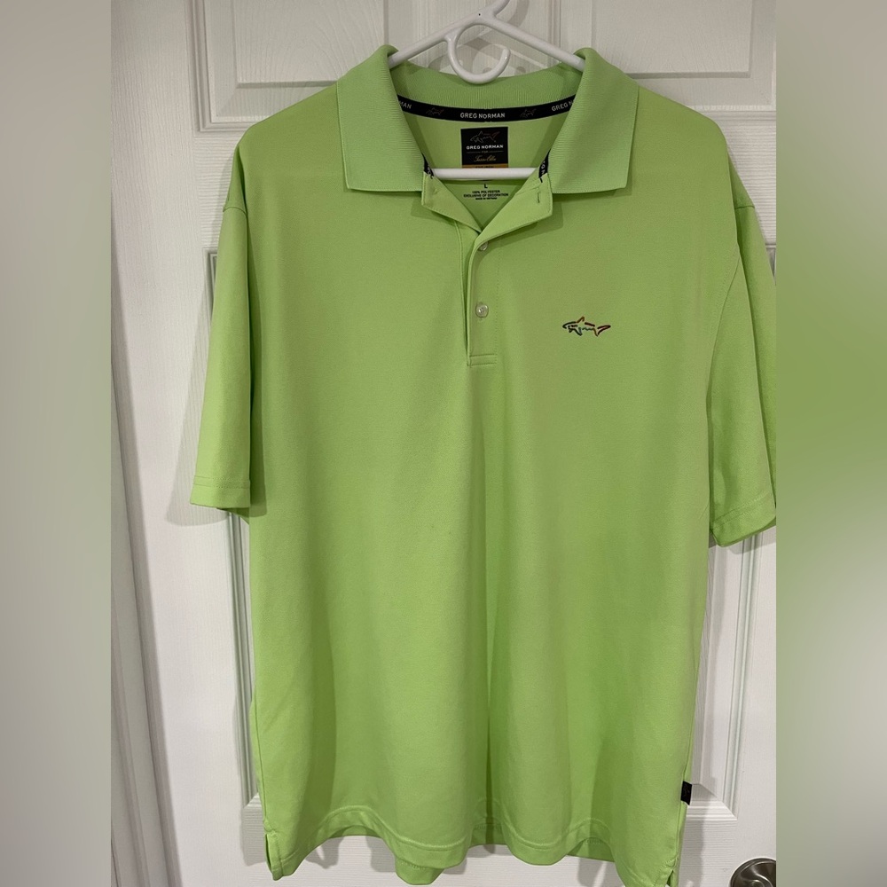 Men’s Greg Norman Golf Polo play Dry 1/4 button down short sleeve